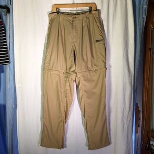EXOFFICIO mens L Nylon convertible pants / shorts